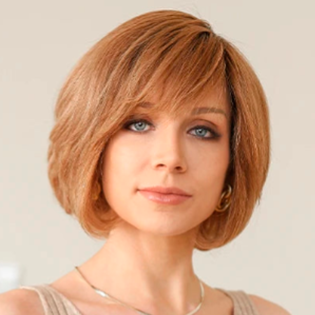 Peluca corta con encaje ombré bob HD