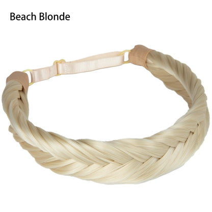 Instant Glam Braids – Rubber Band Braided Hair Extensions - Fishtail Braid / Beach Blonde (A) - Lyvelle