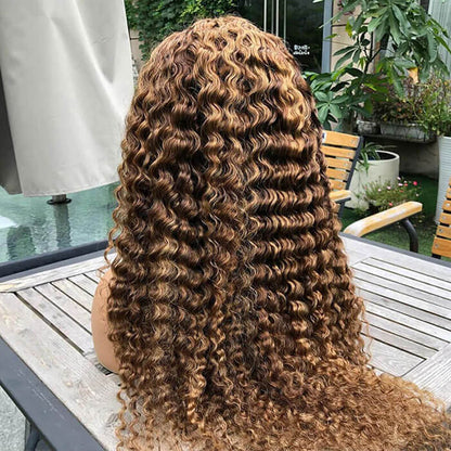 Glueless HD Lace Deep Wave Frontal Wig - 13x4 & 13x6 with Pre-Plucked Hairline - 14 / 13x4 Lace / 150% - Lyvelle