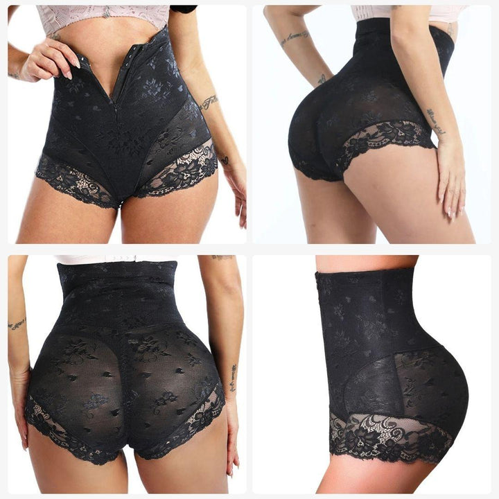 Lace Body Shaper with Zipper - Lyvelle