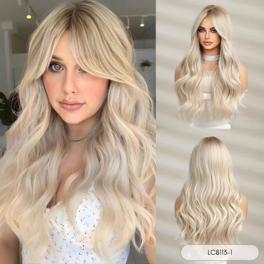 Long Ombre Wig with Bangs - Lyvelle