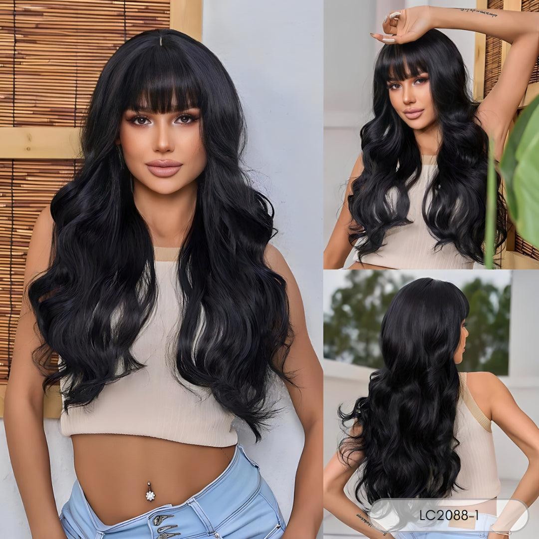 Long Ombre Wig with Bangs - Lyvelle