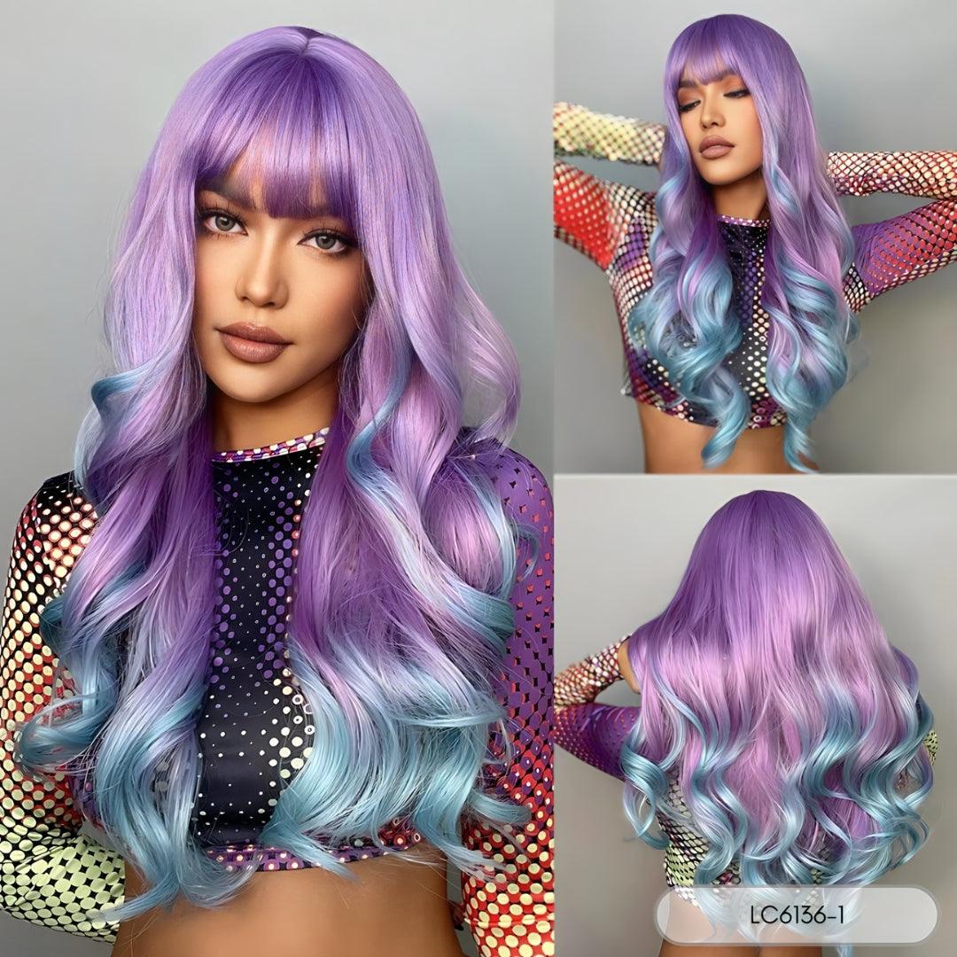 Long Ombre Wig with Bangs - Lyvelle