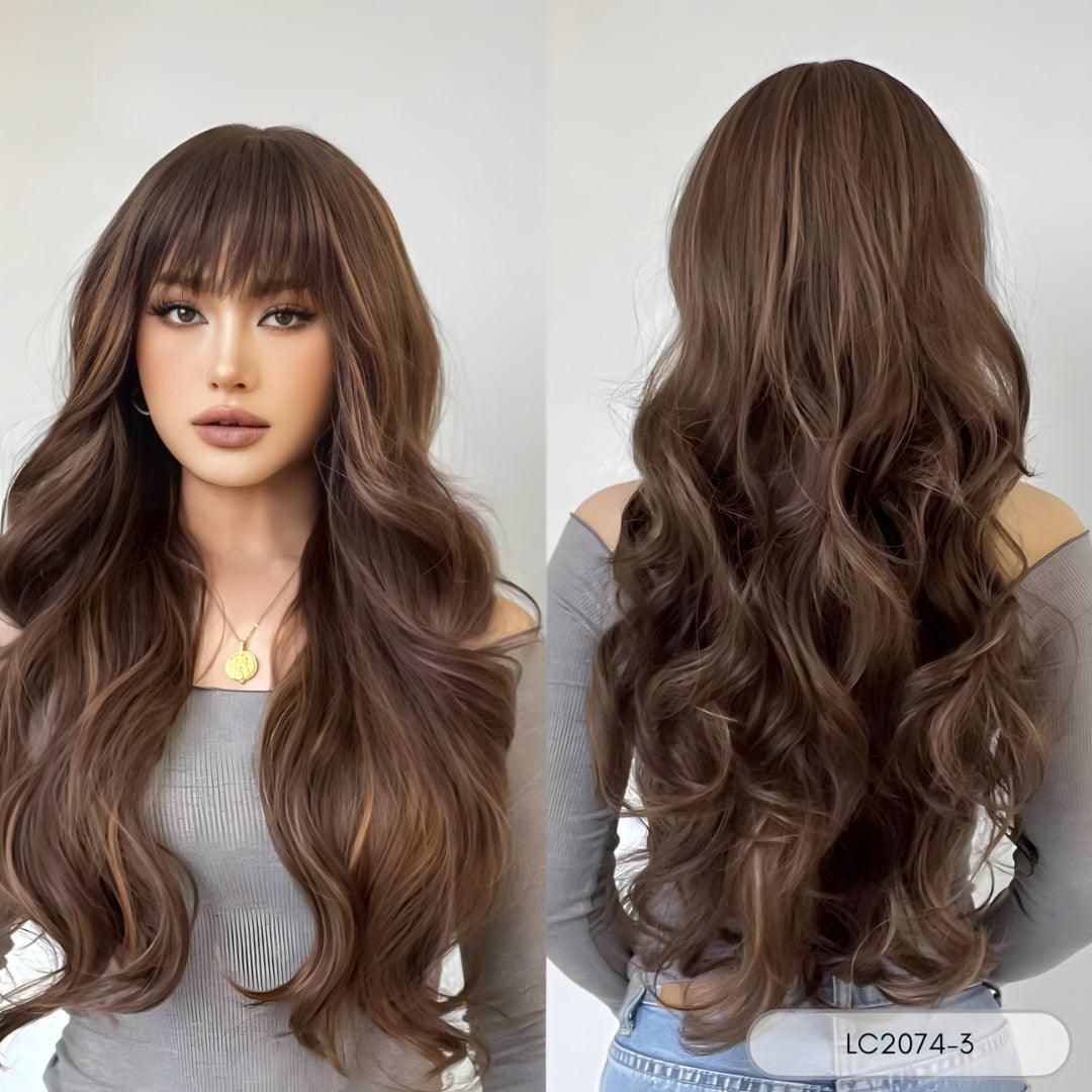 Long Ombre Wig with Bangs - Lyvelle