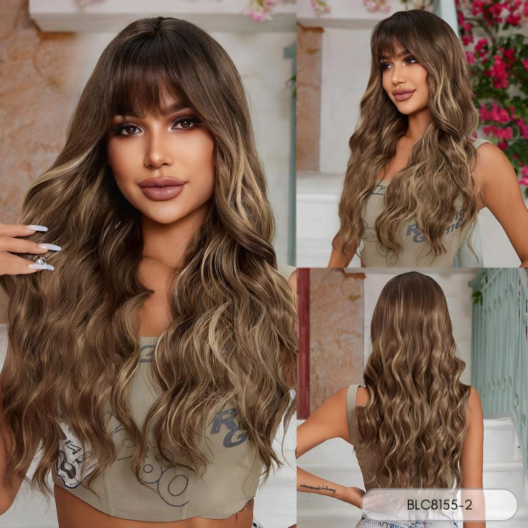 Long Ombre Wig with Bangs - Lyvelle