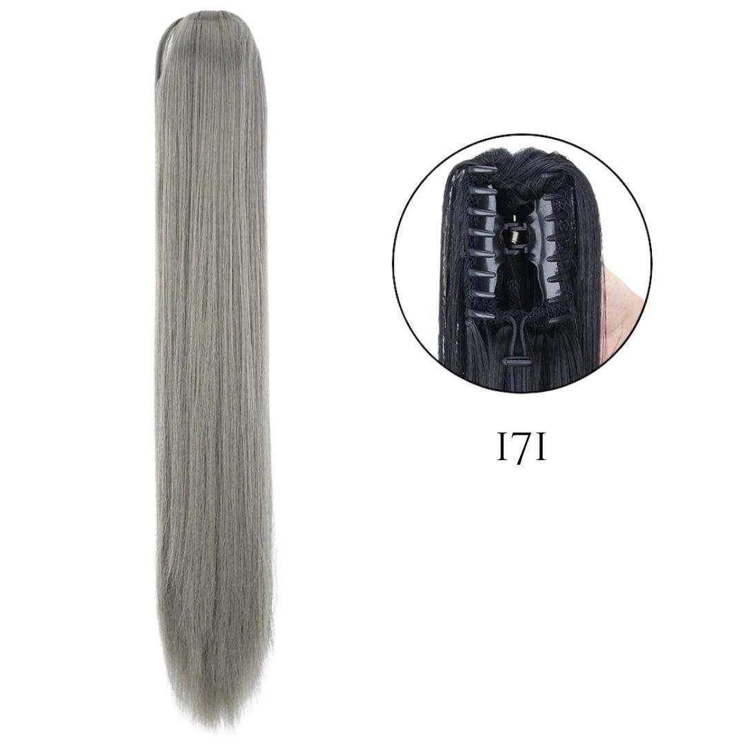 24-Inch Long Straight Claw Clip Ponytail - 24" / Straight / S-171 - Lyvelle