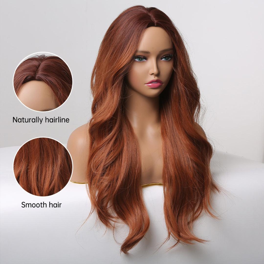 Long Straight Synthetic Wig with Bangs - Lyvelle