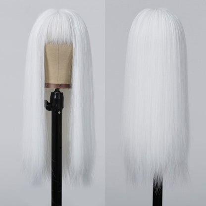 Long White Synthetic Wig - Lyvelle