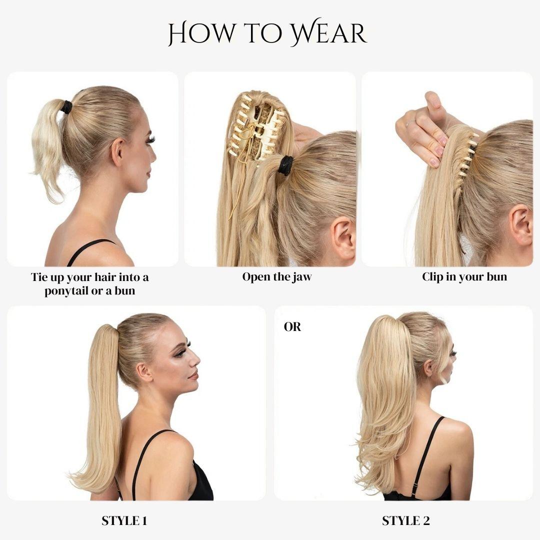 LongSilky Clip-In Ponytail - Lyvelle