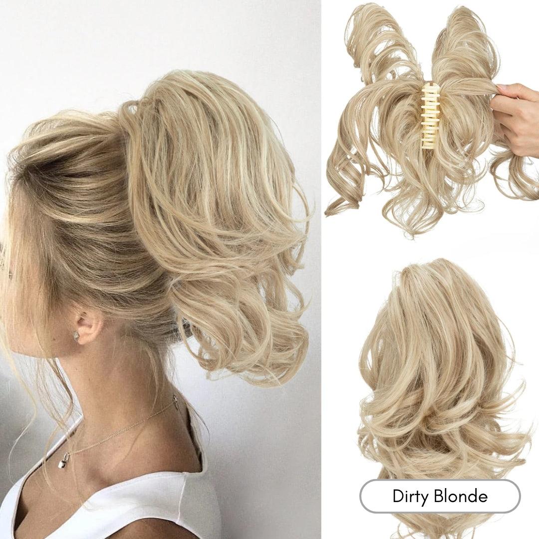 QuickClip Claw Clip Ponytail Extension - Natural Wavy / Dirty Blonde - Lyvelle