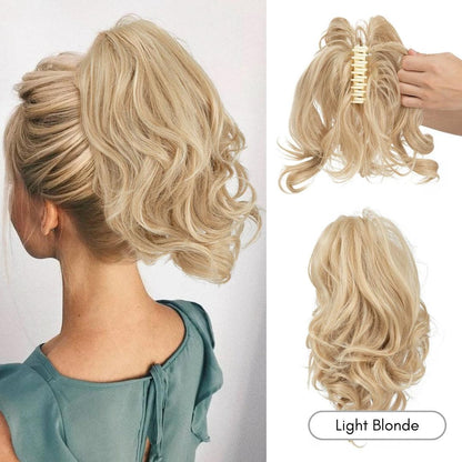 QuickClip Claw Clip Ponytail Extension - Natural Wavy / Light Blonde - Lyvelle