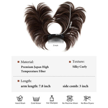 EasyClip Curly Hair Bun – Synthetic Clip-In Updo - Medium Brown - Lyvelle