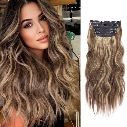 Curly Royal Luxe Clip-In Hair Extensions - 20" / Curly / Natural Platinum - Lyvelle