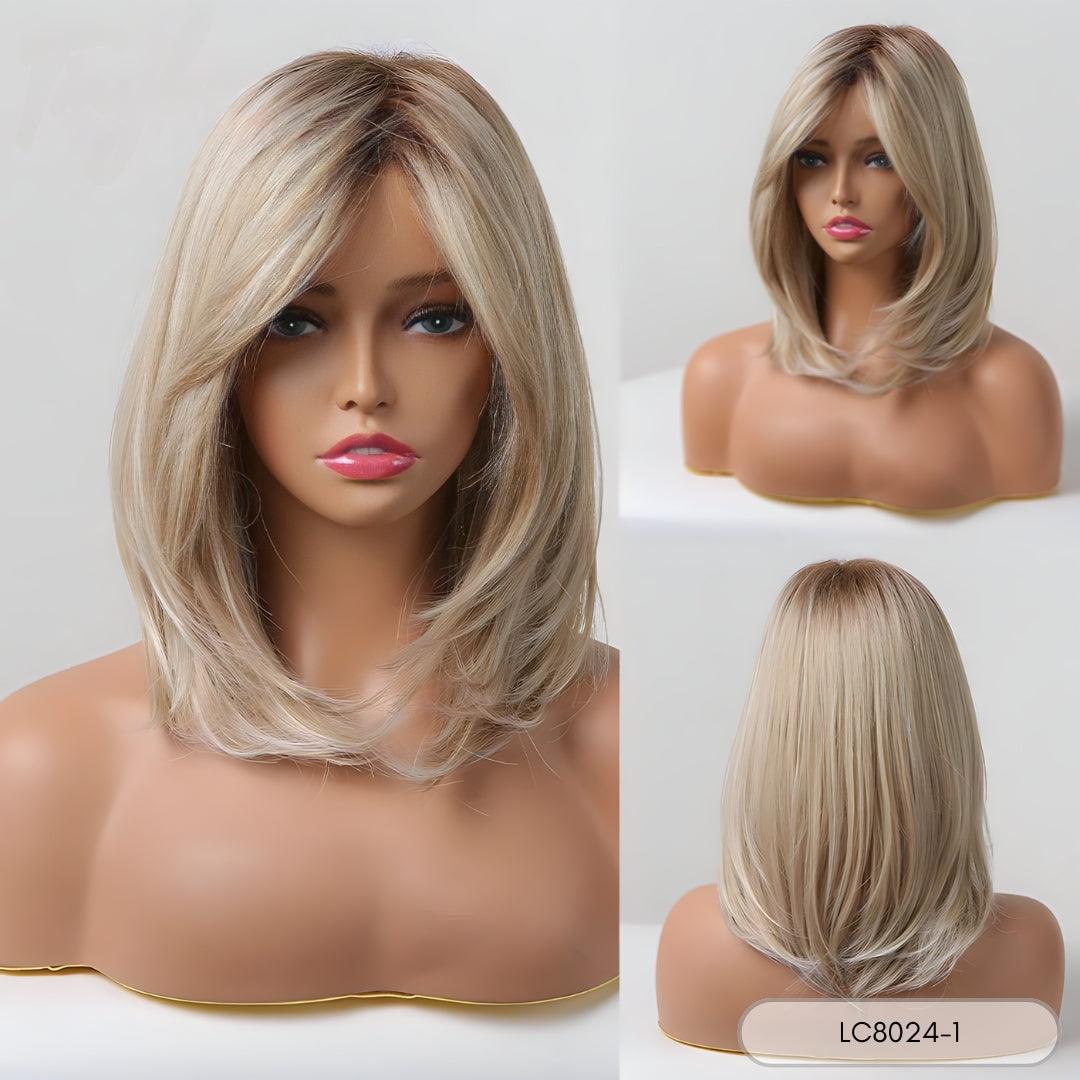 Short Bob Wig with Bangs - Lyvelle