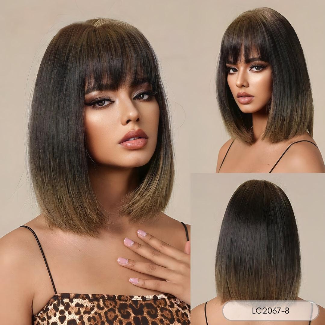 14-Inch Straight Bob Wig – Sleek & Stylish Look - 14" / Straight / LC2067-8 - Lyvelle