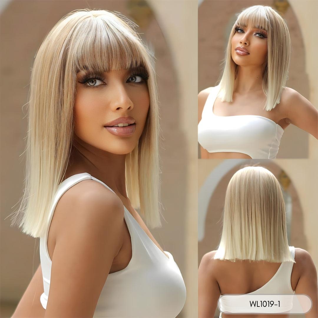 14-Inch Straight Bob Wig – Sleek & Stylish Look - 14" / Straight / WL1019-1 - Lyvelle