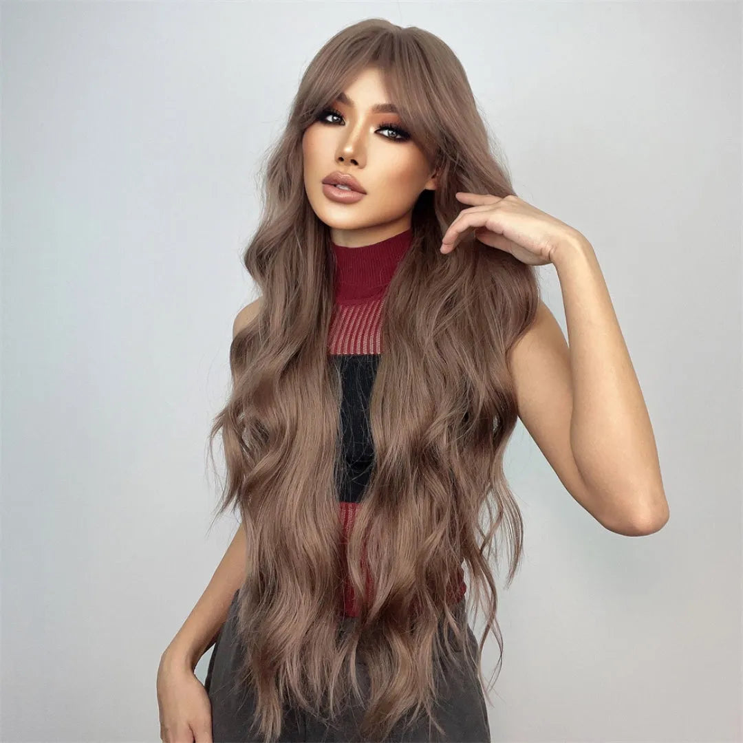 26-Inch Super Long Curly Wavy Wig – Voluminous Natural Look - 26" / Curly / LC1061-1 - Lyvelle