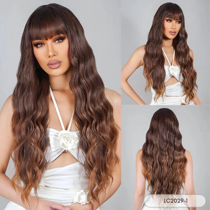 26-Inch Super Long Curly Wavy Wig – Voluminous Natural Look - 26" / Curly / LC2029-1 - Lyvelle