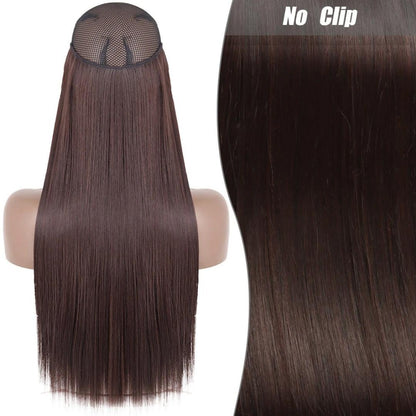 Synthetic Long Straight Hair Extension - No Clips - Lyvelle