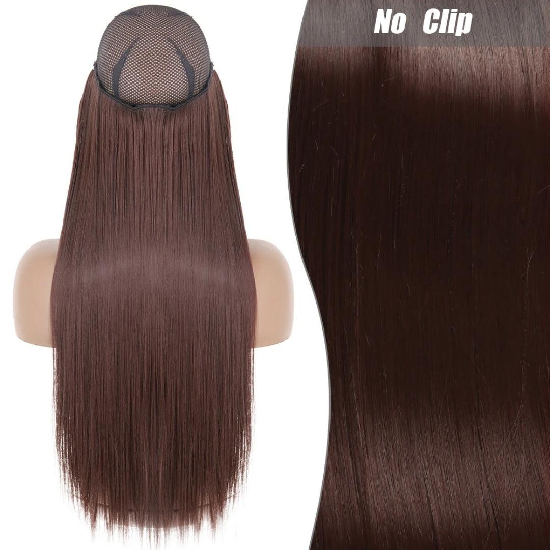 Synthetic Long Straight Hair Extension - No Clips - Lyvelle