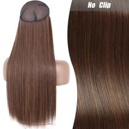 Synthetic Long Straight Hair Extension - No Clips - Lyvelle