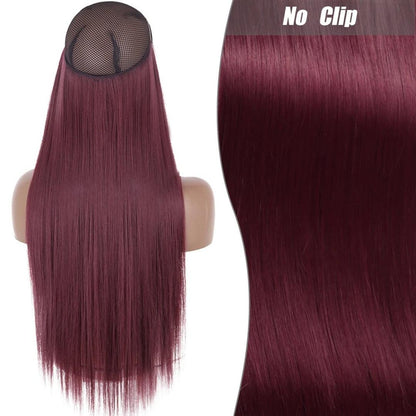 Synthetic Long Straight Hair Extension - No Clips - Lyvelle