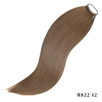 24-Inch Long Straight Drawstring Ponytail – Sleek Synthetic Hair Extension - 24" / Straight / R822-12 - Lyvelle