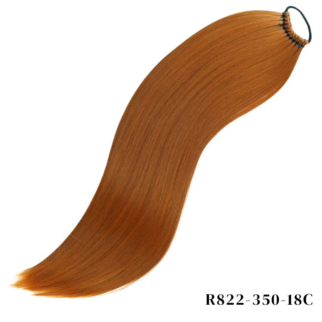 24-Inch Long Straight Drawstring Ponytail – Sleek Synthetic Hair Extension - 24" / Straight / R822-350-18C - Lyvelle