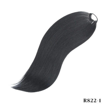 24-Inch Long Straight Drawstring Ponytail – Sleek Synthetic Hair Extension - 24" / Straight / R822-1 - Lyvelle