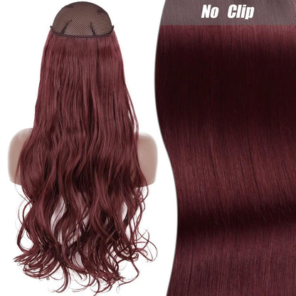 Synthetic Long Wavy Hair Extension - No Clips - Lyvelle