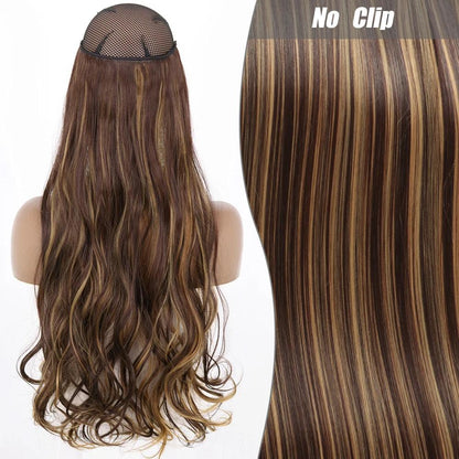 Synthetic Long Wavy Hair Extension - No Clips - Lyvelle