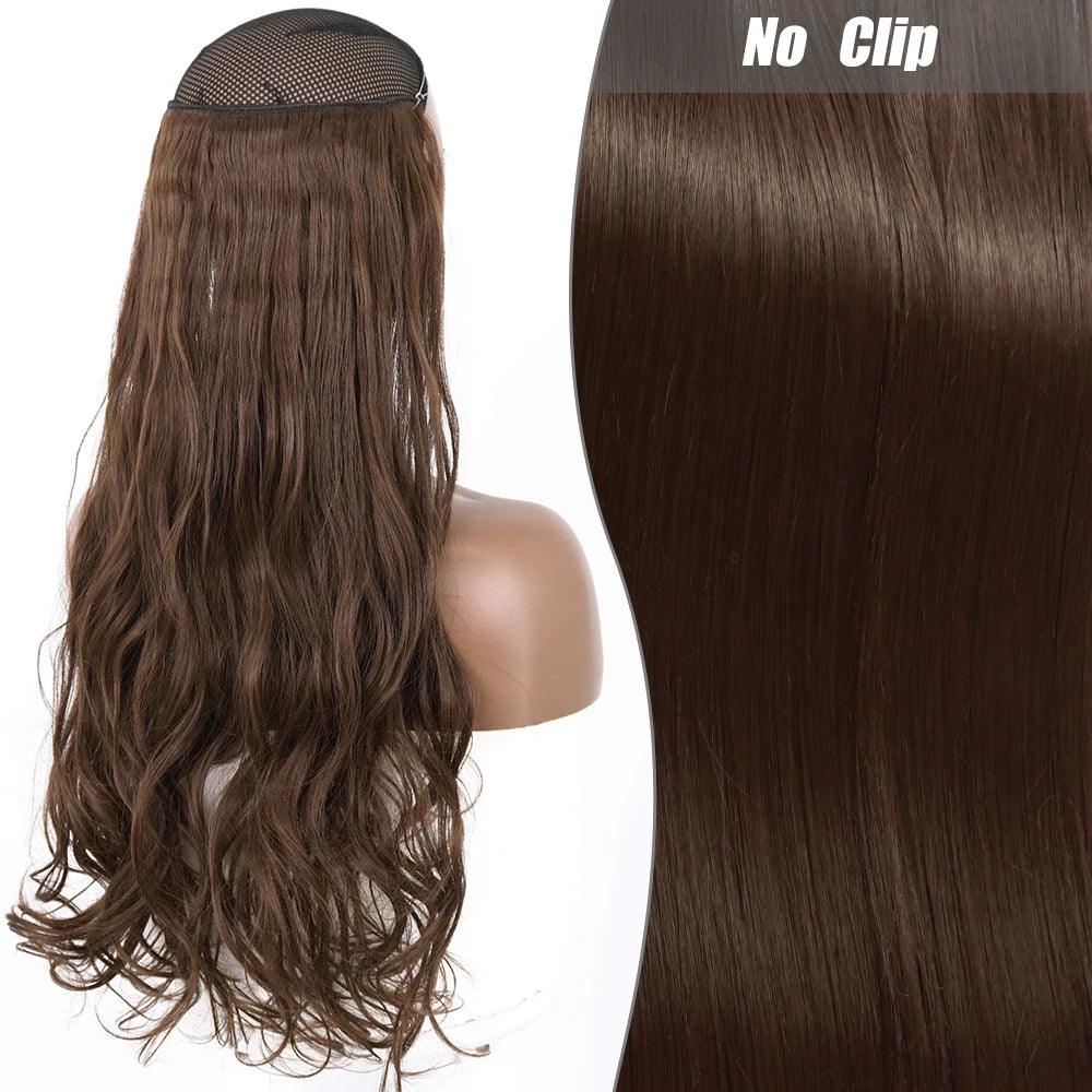 Synthetic Long Wavy Hair Extension - No Clips - Lyvelle