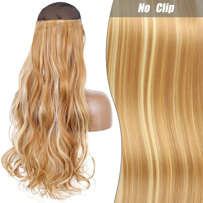 Synthetic Long Wavy Hair Extension - No Clips - Lyvelle