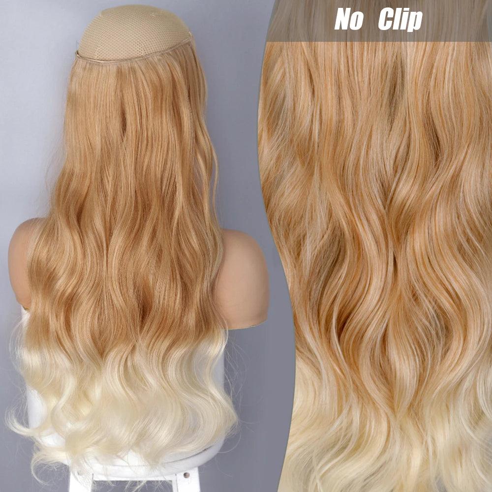 Synthetic Long Wavy Hair Extension - No Clips - Lyvelle