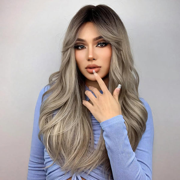 Synthetic Long Wavy Ombre Wig - Lyvelle