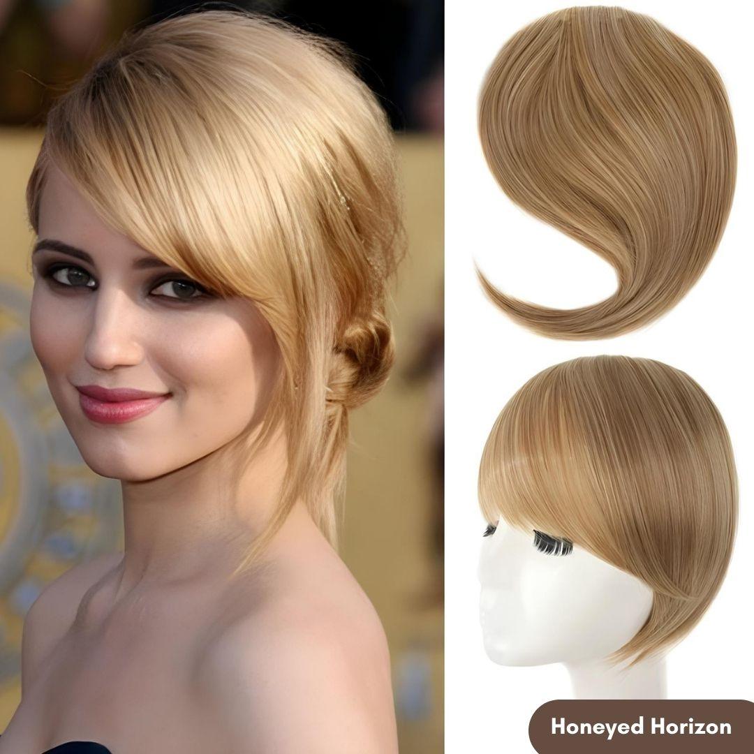 ClipEase Synthetic Soft Arc Bangs - Straight / Blonde - Lyvelle