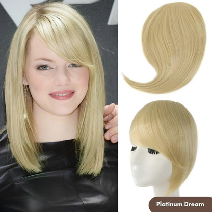 ClipEase Synthetic Soft Arc Bangs - Straight / Platinum Blonde - Lyvelle