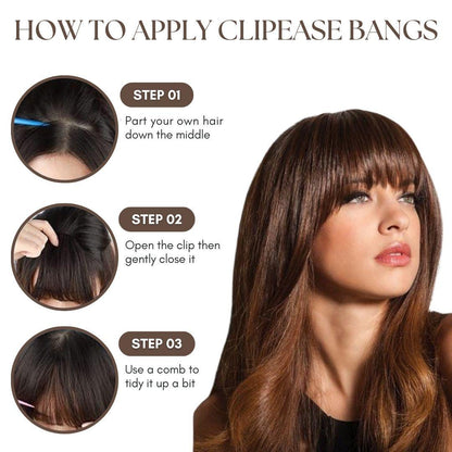 ClipEase Synthetic Soft Arc Bangs - Straight / Blonde - Lyvelle