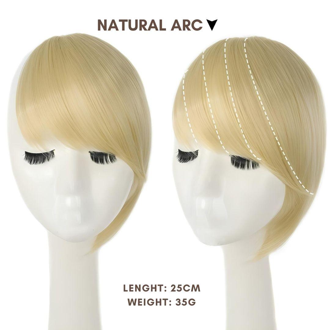 ClipEase Synthetic Soft Arc Bangs - Straight / Blonde - Lyvelle