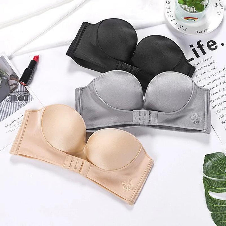 Women's Strapless Push Up Bra - Comfort, Lift & Support - Lyvelle